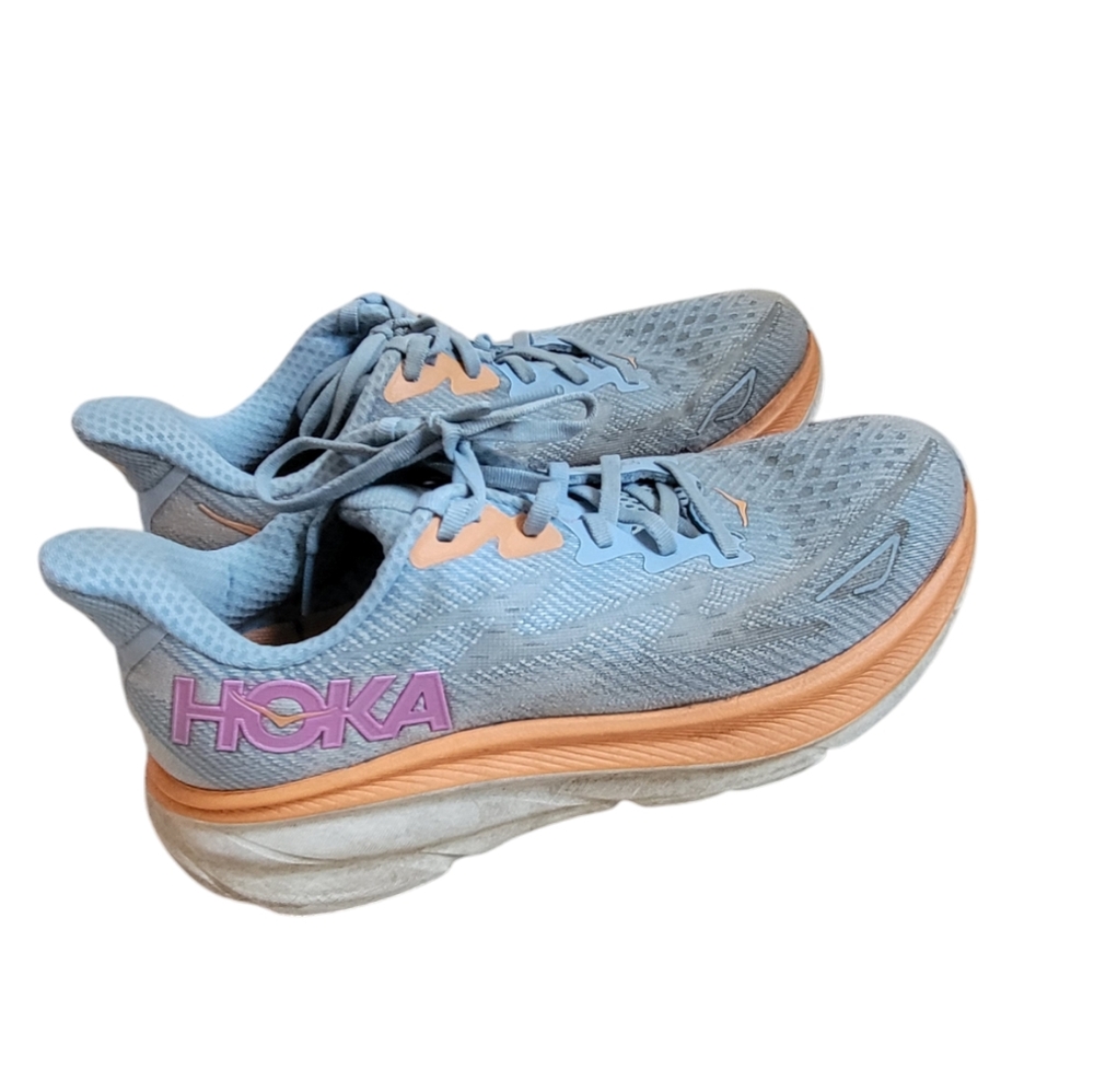 Hoka Blue and Orange Women's Sneakers